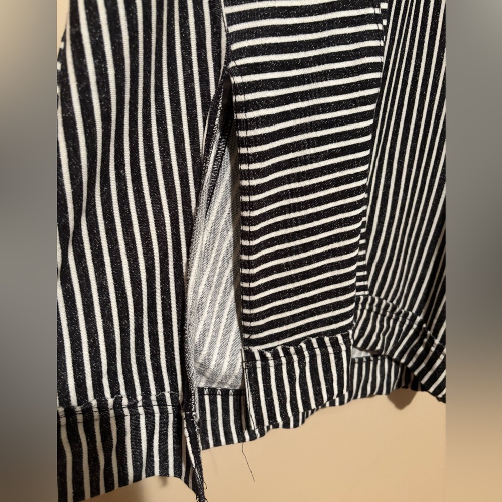Pilcro Striped Black and Off White Hoodie - Picture 6 of 7